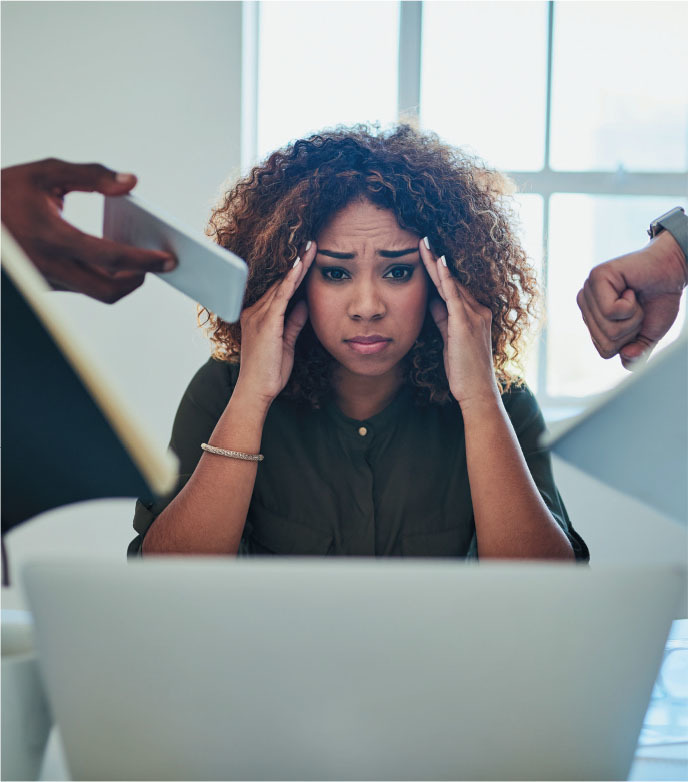use attention management to fill the gaps